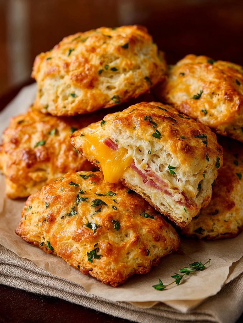 Satisfying Cheddar Ham Protein Biscuits Recipe - Cheddar Ham Protein Biscuits - additional detail