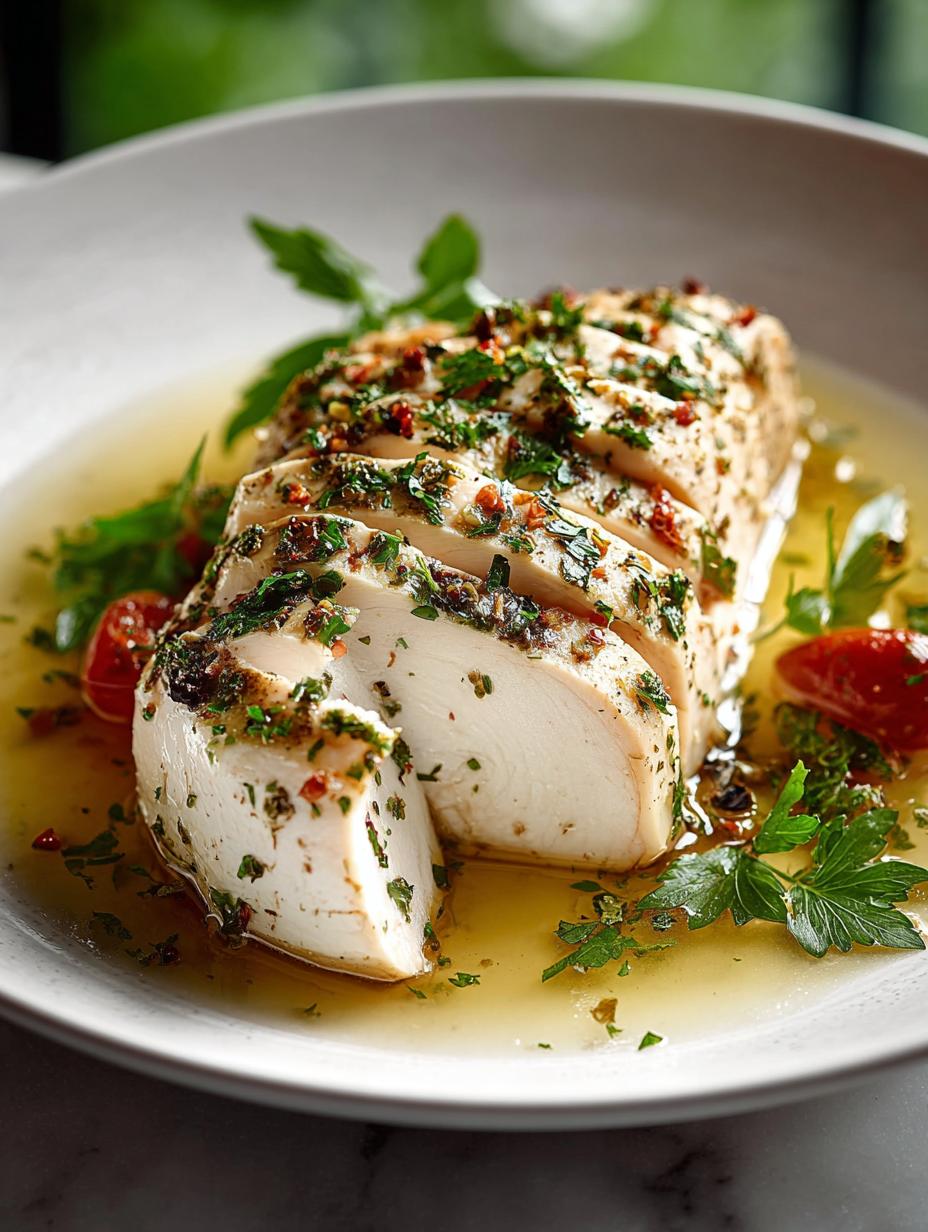 Perfect Poached Chicken: 4 Steps to Juicy Tenderness - Poached Chicken - main visual representation