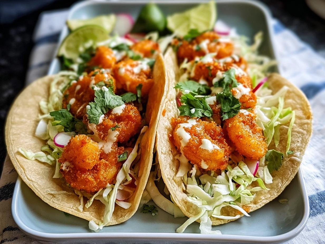 Bang Bang Shrimp Tacos: 1 Easy Spicy Recipe - Bang Bang Shrimp Tacos - additional detail