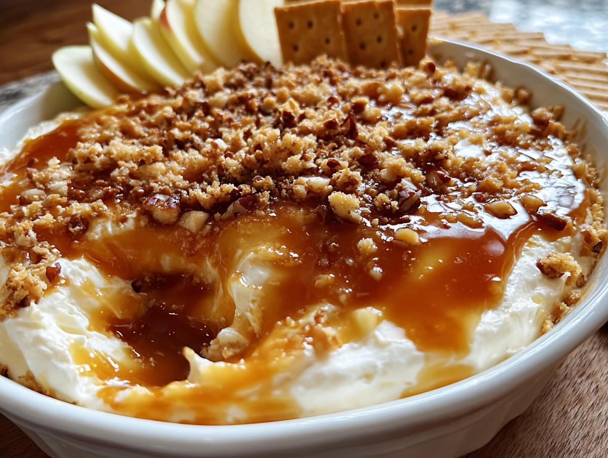 Caramel Apple Cheesecake Dip: 1 Fantastic Treat - Caramel Apple Cheesecake Dip - additional detail