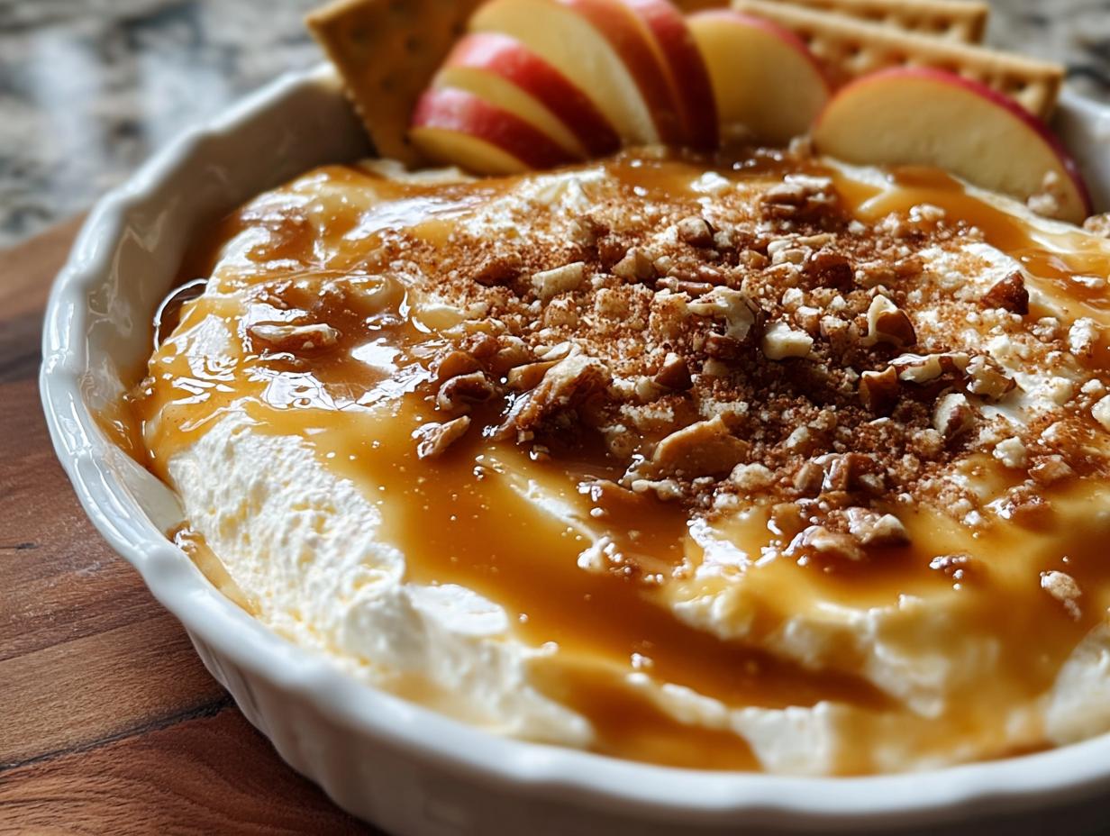 Caramel Apple Cheesecake Dip