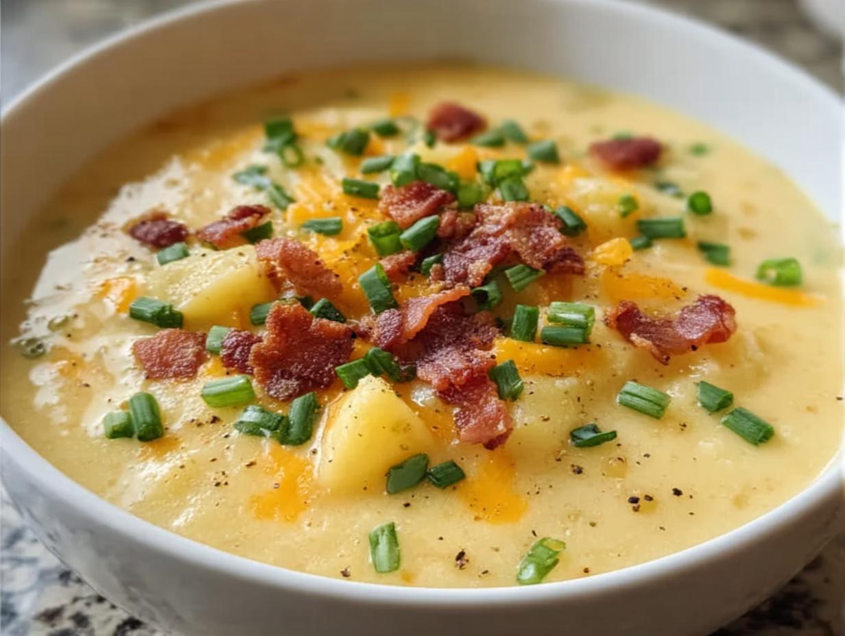 Cheddar Cheese Potato Soup: 4 Amazing Ways - Cheddar Cheese Potato Soup - additional detail