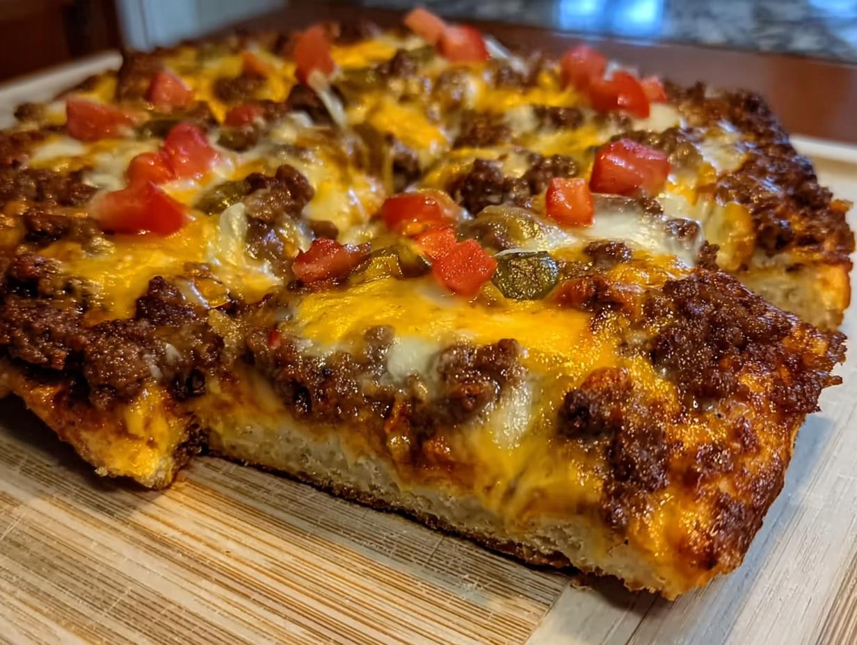 Cheeseburger Pizza
