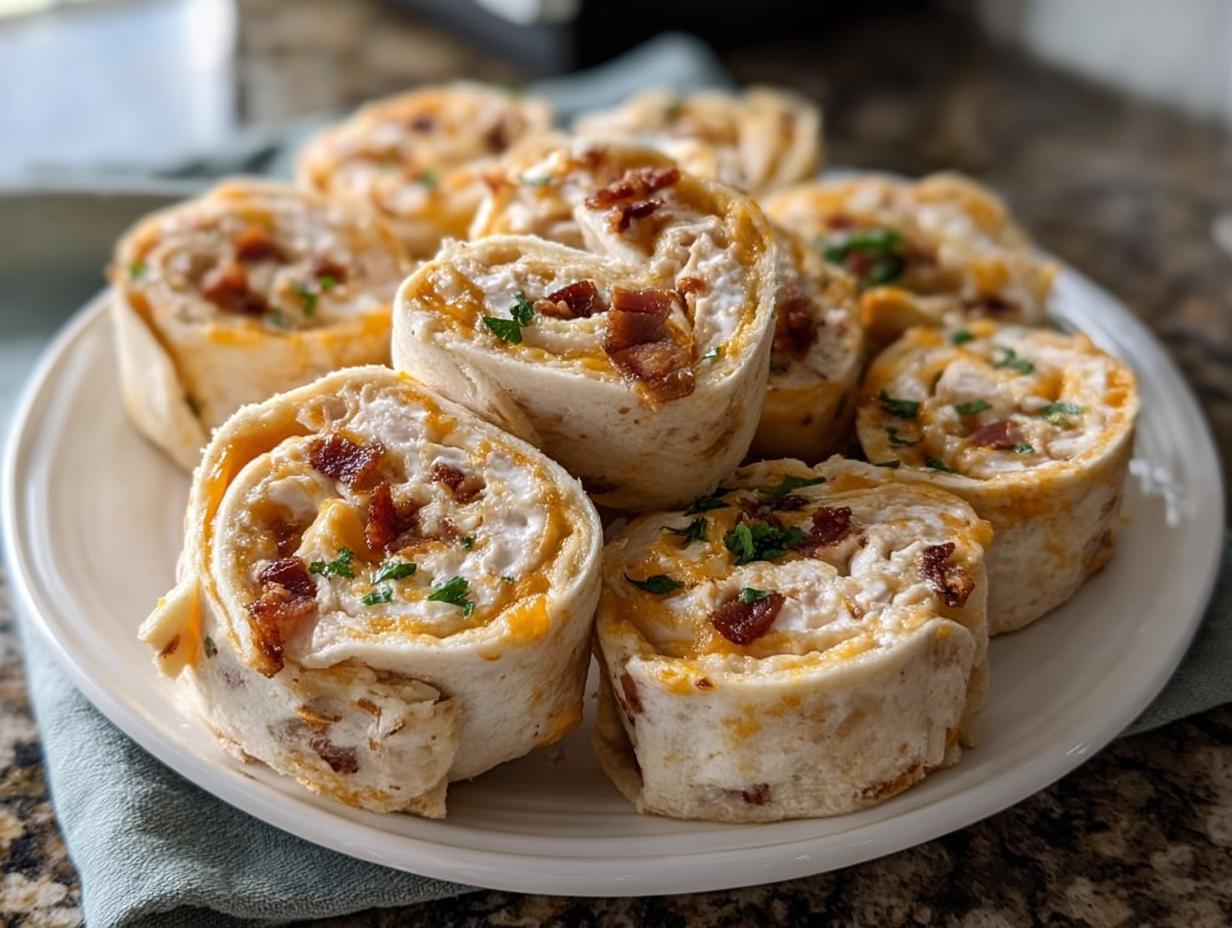 Chicken Bacon Ranch Pinwheels: 8 Amazing Bites - Chicken Bacon Ranch Pinwheels - additional detail