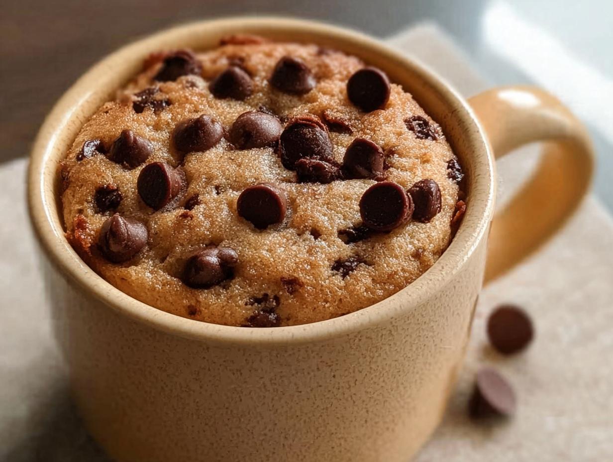 Chocolate Chip Mug Cake