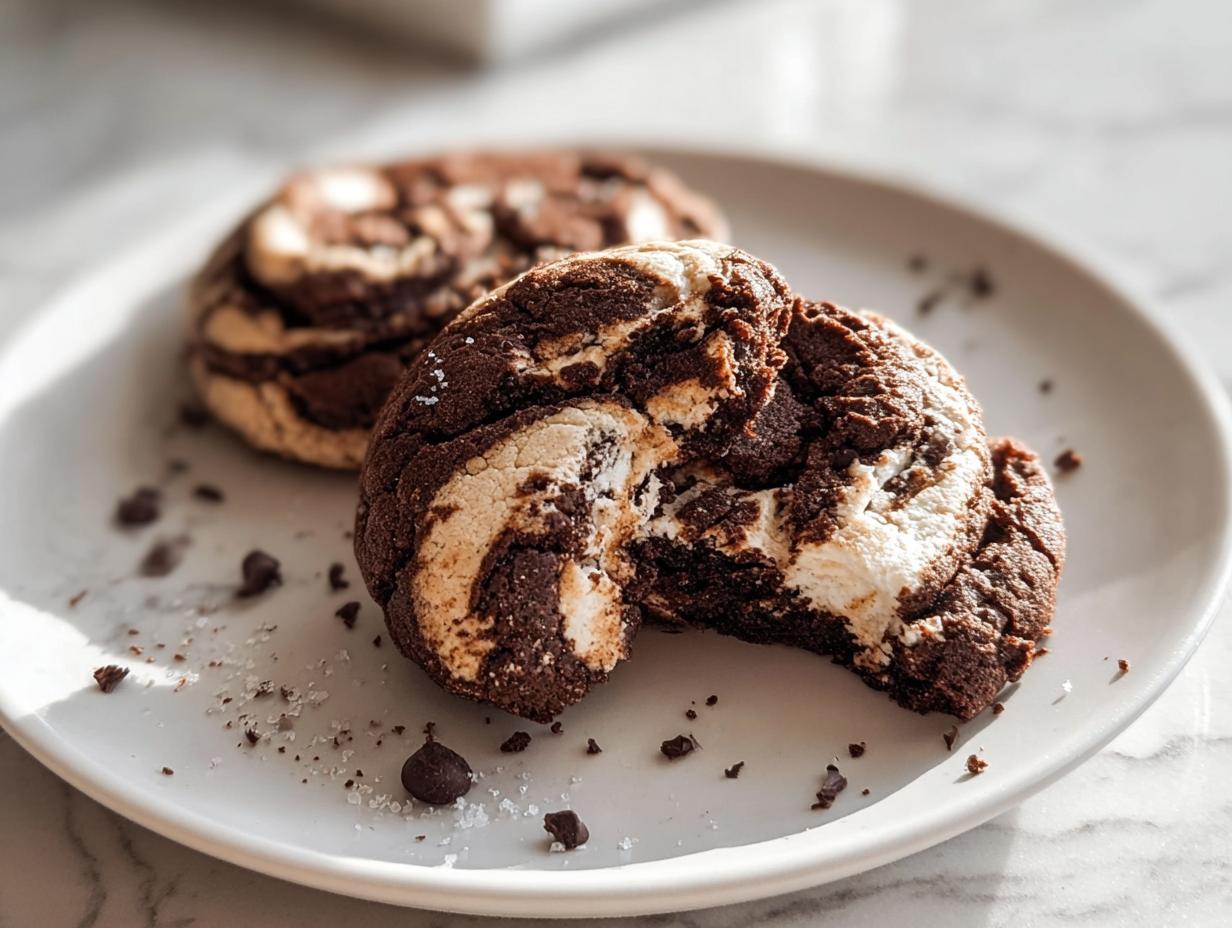 Chocolate Marshmallow Swirl Cookies: Simple Joy - Chocolate Marshmallow Swirl Cookies - additional detail