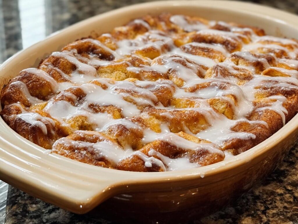 Cinnamon Roll Breakfast Bake