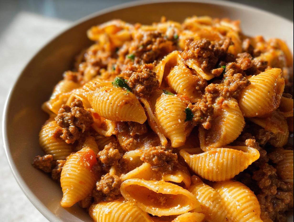 Creamy Beef Shells