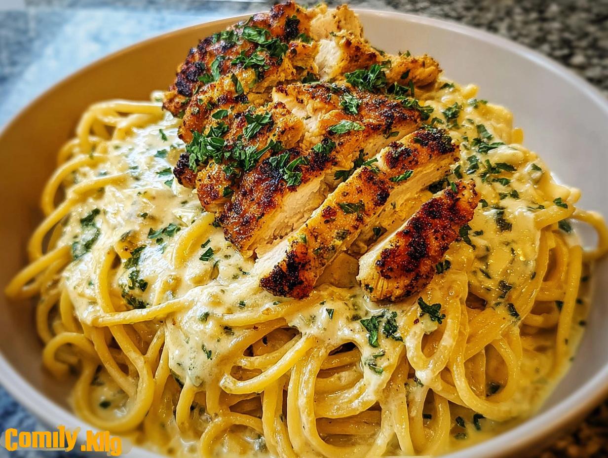 Creamy Cajun Chicken Spaghetti