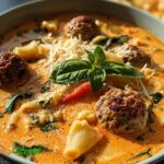 Creamy Italian Meatball Soup