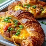 Croissant Breakfast Boats