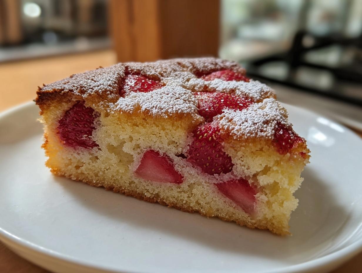 French Strawberry Cake