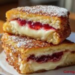 Fried Strawberry Cheesecake Sandwiches