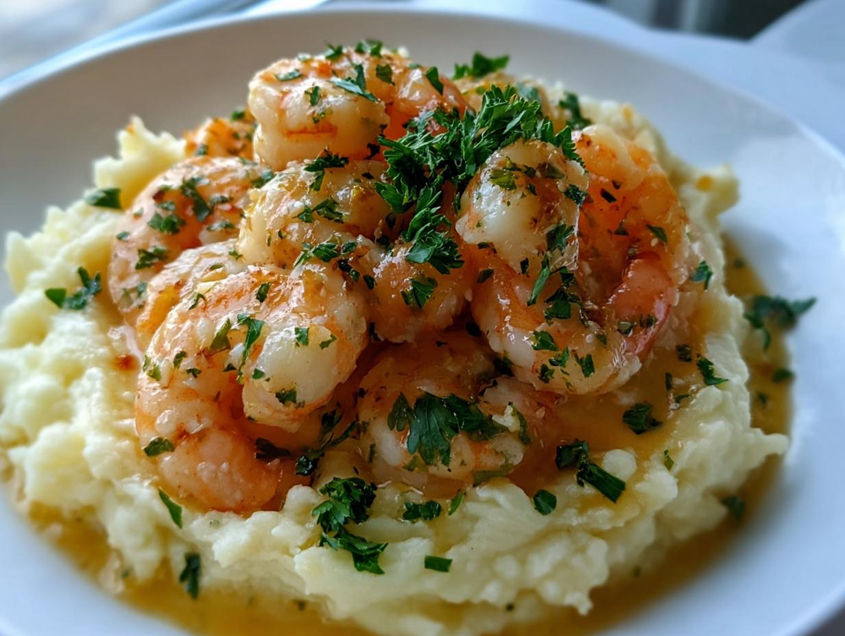 Garlic Butter Shrimp Mashed: 35 Min Dinner - Garlic Butter Shrimp Mashed - additional detail
