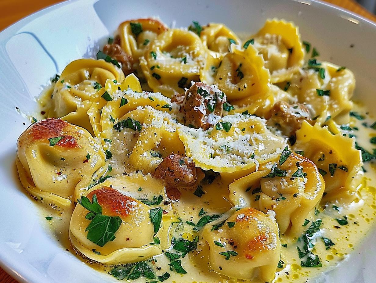 Quick Garlic Butter Tortellini Creamy Delight - Garlic Butter Tortellini Creamy - main visual representation