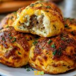 Garlic Parmesan Cheeseburger Bombs