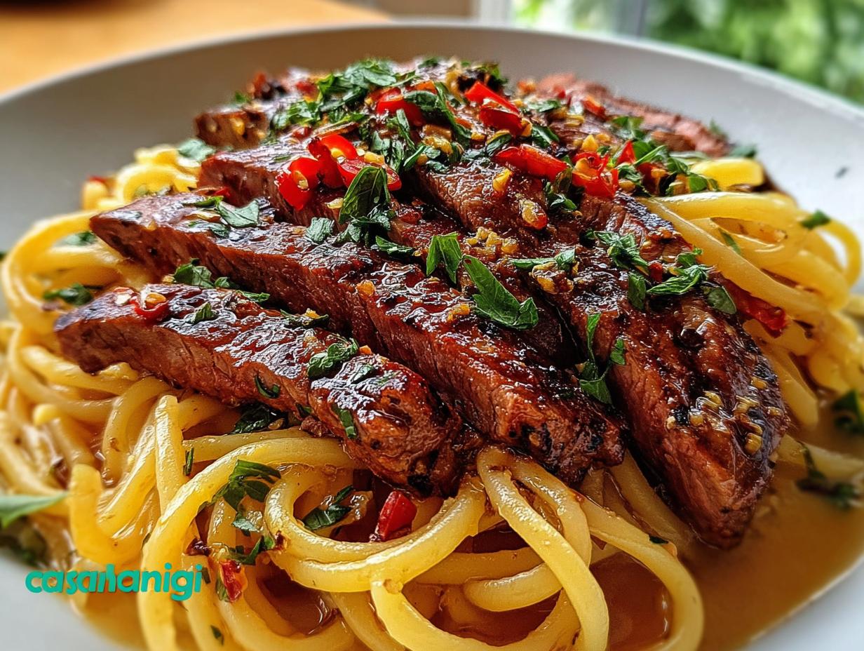 Garlic Steak Pasta: 30-Minute Miracle - Garlic Steak Pasta - additional detail