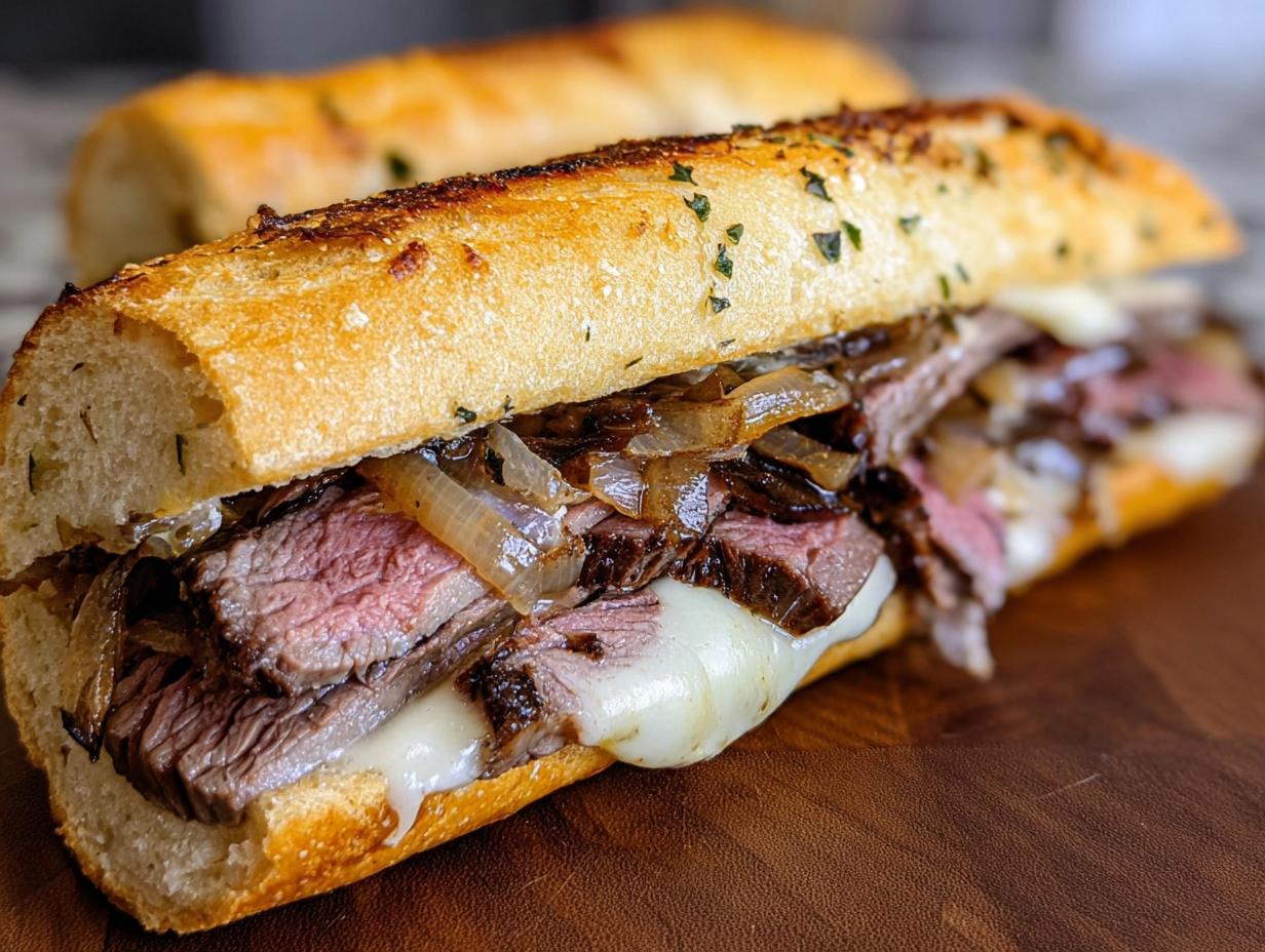 Herb Butter Steak Sandwich: Flavor explosion - Herb Butter Steak Sandwich - additional detail