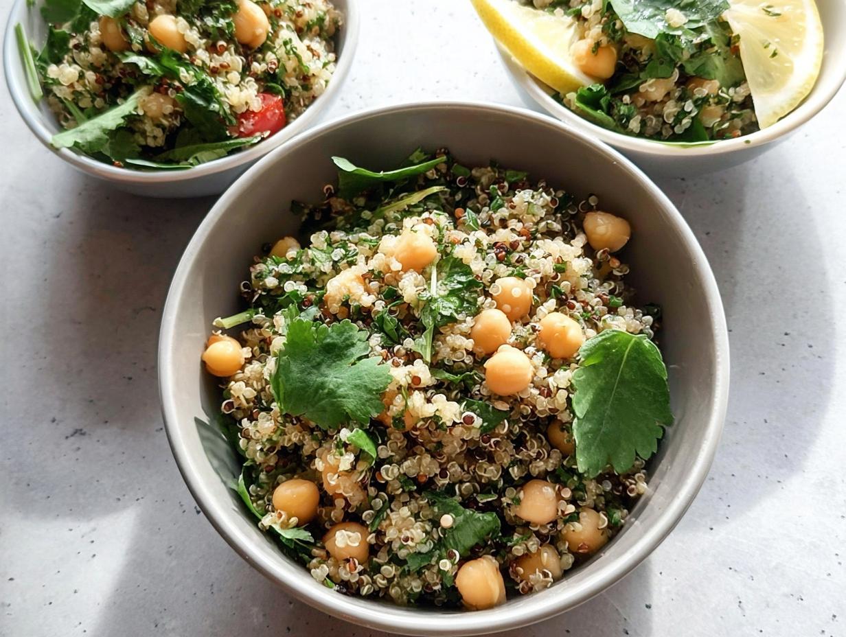 Herbed Quinoa Chickpea Salad