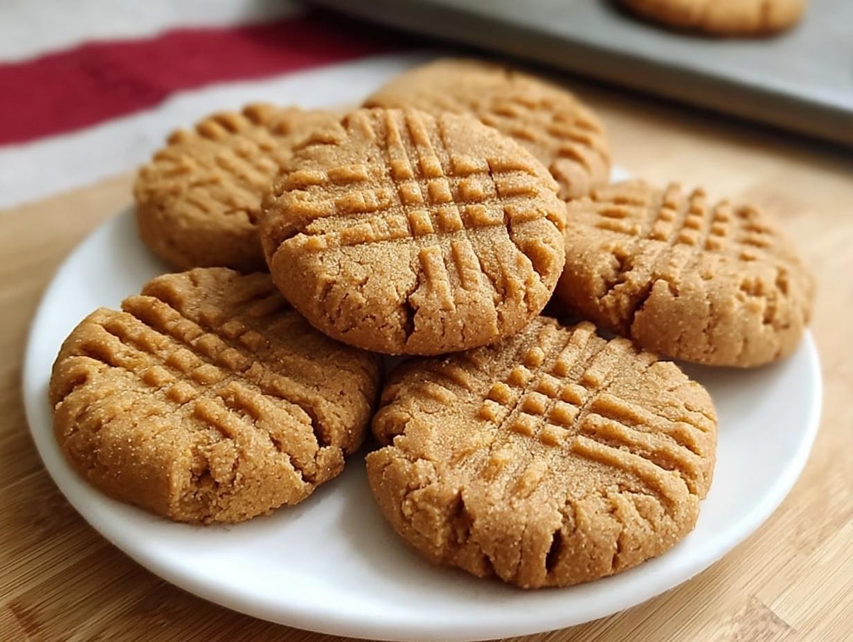 Peanut Butter Cookies: 3 Ingredient Magic - Ingredient Peanut Butter Cookies - additional detail