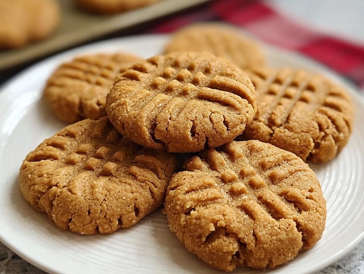 Peanut Butter Cookies: 3 Ingredient Magic - Ingredient Peanut Butter Cookies - additional detail