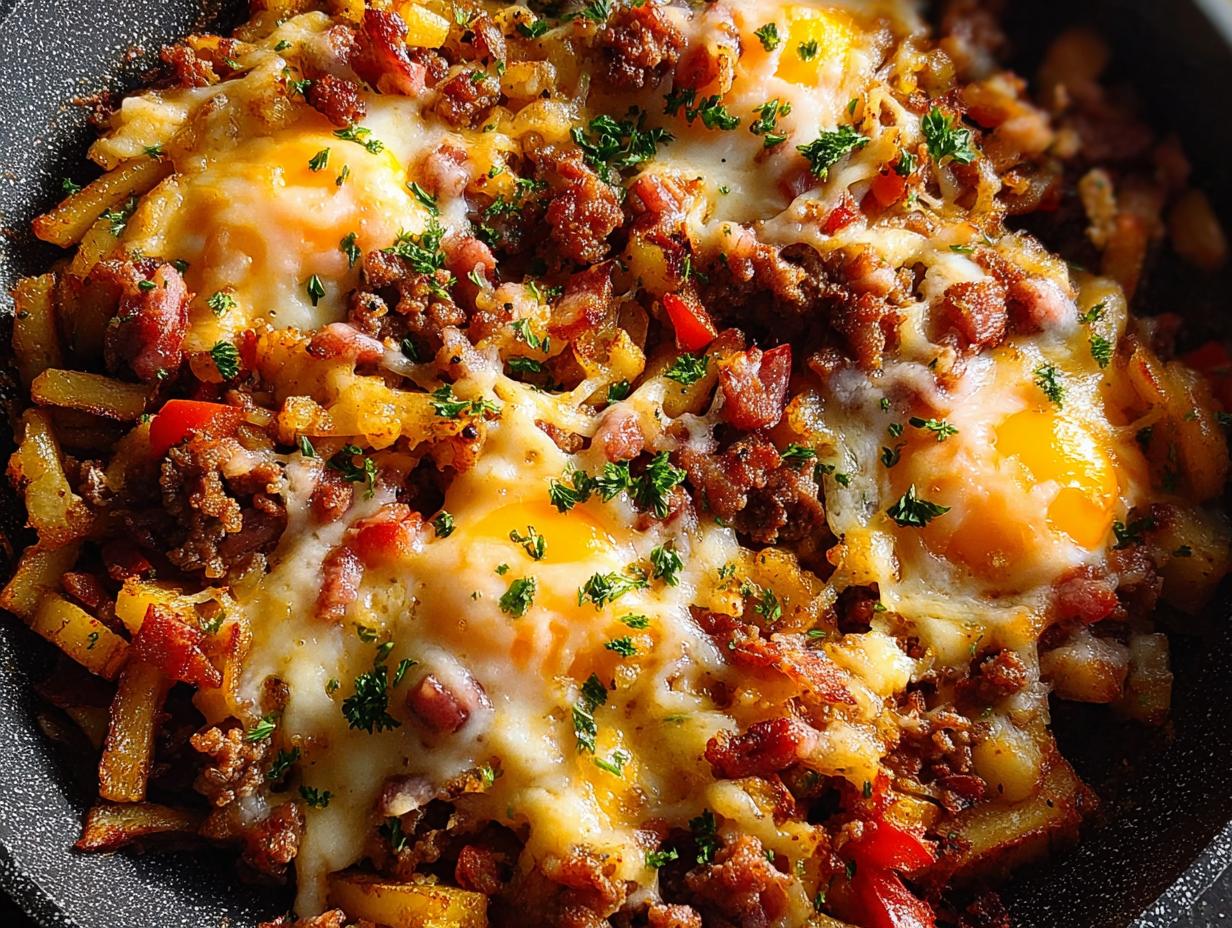 Loaded Breakfast Hash: 15 Min Prep Delight - Loaded Breakfast Hash - additional detail