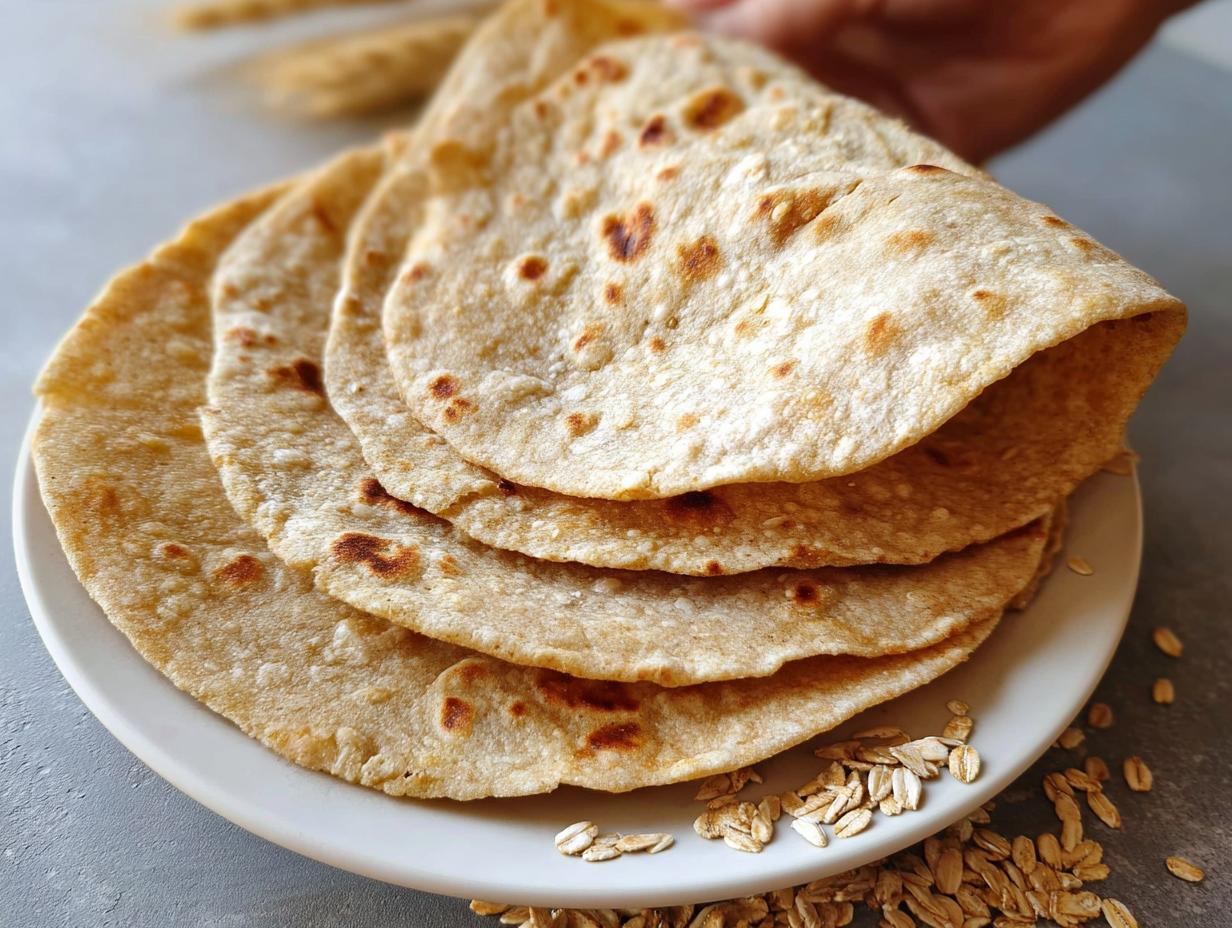 Oat Tortillas: 2-Ingredient Magic - Oat Tortillas - additional detail