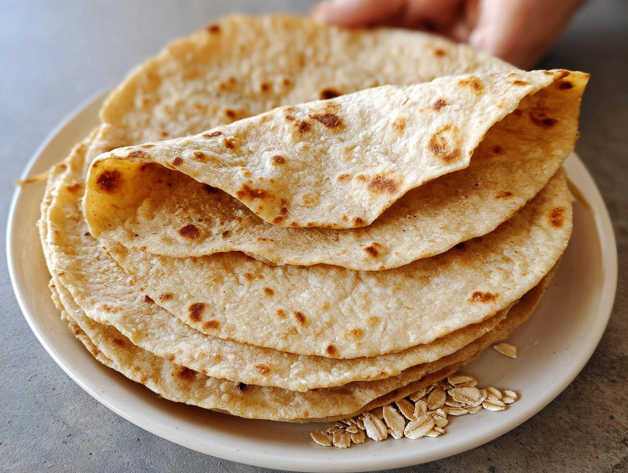 Oat Tortillas: 2-Ingredient Magic - Oat Tortillas - additional detail