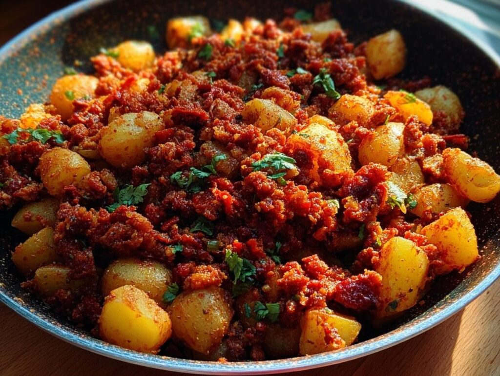 Papas Con Chorizo