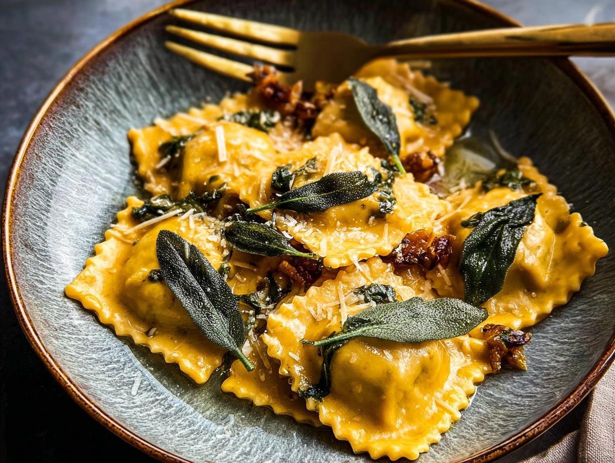 Sage Butter Pumpkin Cheese: Amazing Fall Dish - Sage Butter Pumpkin Cheese - additional detail