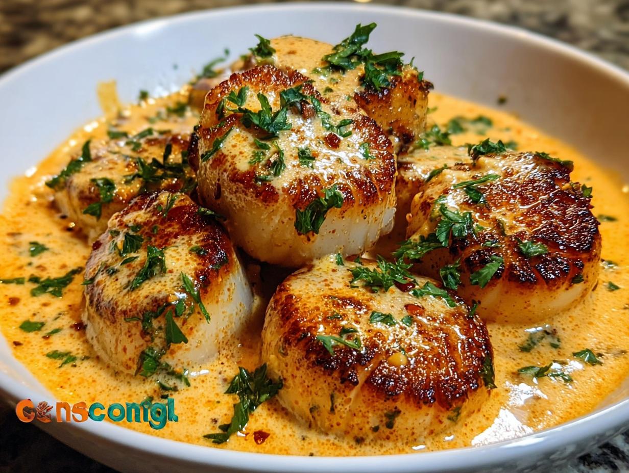 Seared Scallops Spicy Cajun: 12 Amazing Bites - Seared Scallops Spicy Cajun - additional detail