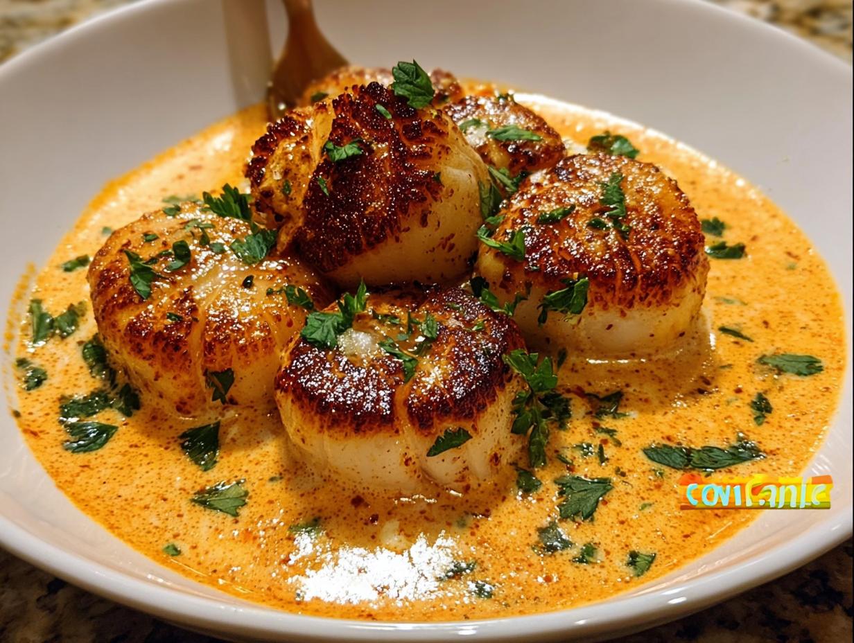 Seared Scallops Spicy Cajun: 12 Amazing Bites - Seared Scallops Spicy Cajun - additional detail