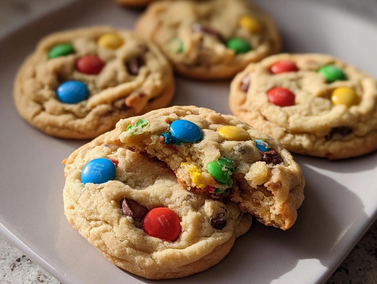 Soft Chewy M&M Cookies: 1 AMAZING Recipe - Soft Chewy Mandm Cookies - additional detail