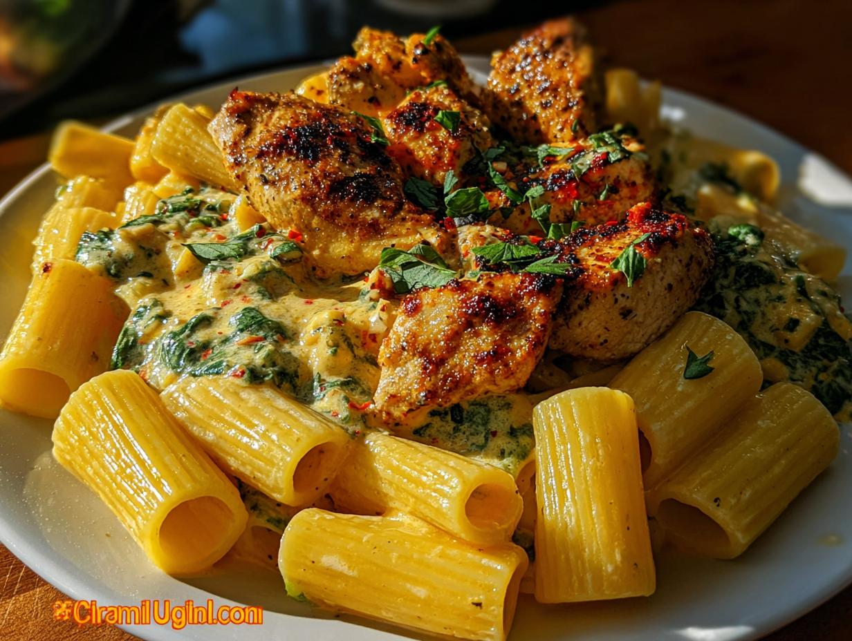 Spicy Cajun Chicken Rigatoni: Amazing Flavor - Spicy Cajun Chicken Rigatoni - additional detail