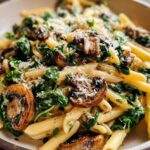 Spinach Mushroom Pasta