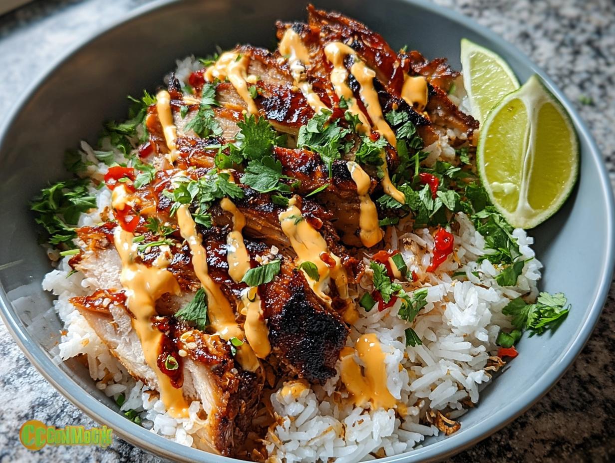 Sweet Chili Chicken Bowl: Amazing Flavor - Sweet Chili Chicken Bowl - additional detail