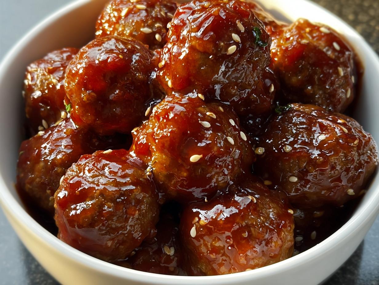Sweet Chili Meatballs: Make 32 oz Easy Bites - Sweet Chili Meatballs - additional detail