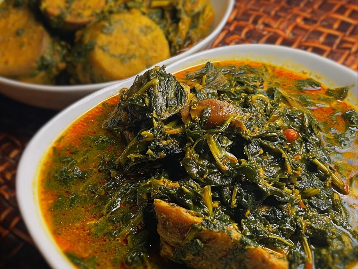 Amazing Afang Soup Recipe: 100% Authentic Flavor - Afang Soup - additional detail