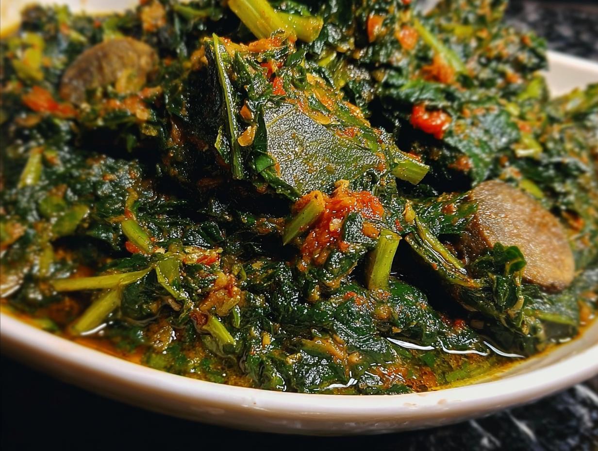 Amazing Afang Soup Recipe: 100% Authentic Flavor - Afang Soup - additional detail