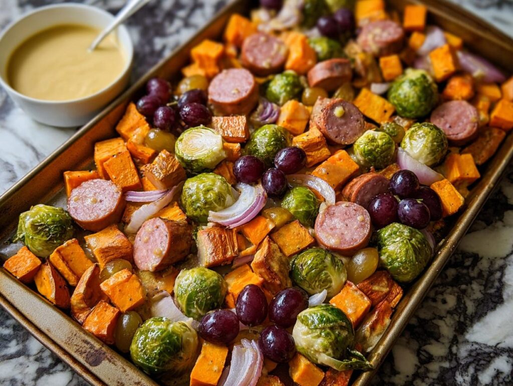 Autumn Kielbasa Sheet Pan