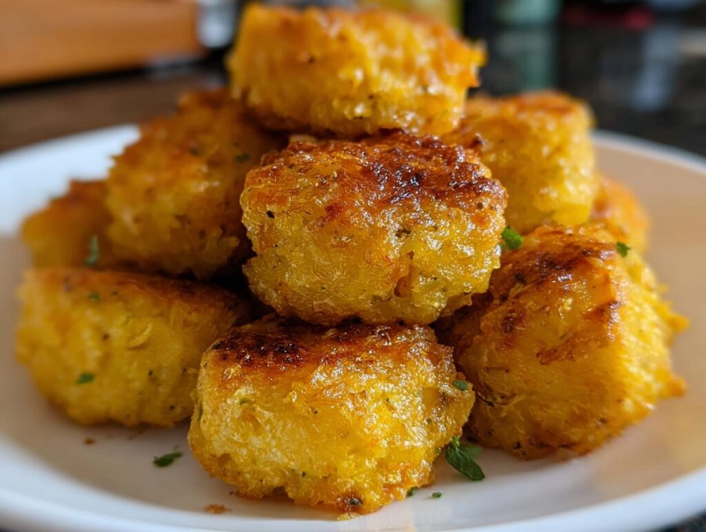Baked Yellow Squash Tots