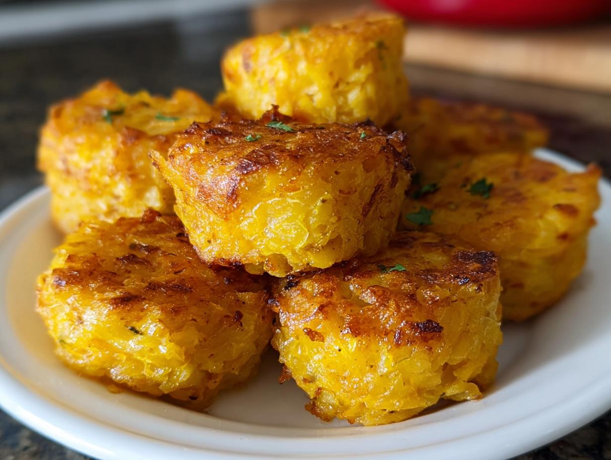 Baked Yellow Squash Tots: 1 Crispy Secret - Baked Yellow Squash Tots - additional detail