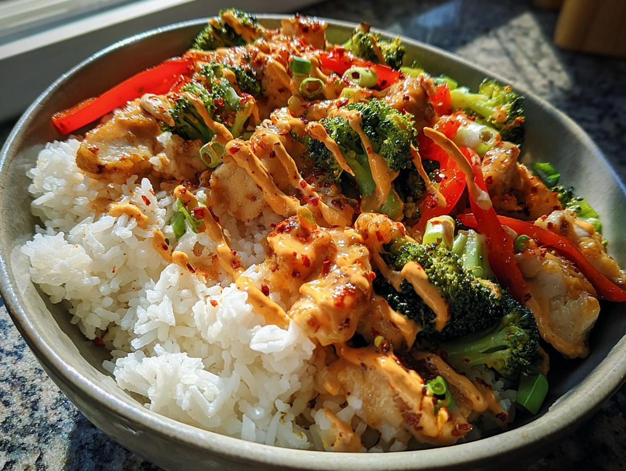 Bang Bang Chicken Bowl: Flavor Explosion - Bang Bang Chicken Bowl - additional detail