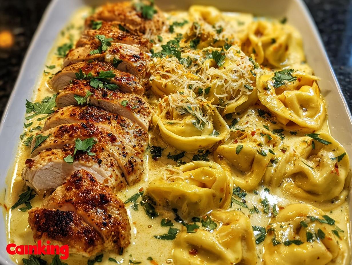 Cajun Garlic Chicken Tortellini: 40-min Flavor Bomb - Cajun Garlic Chicken Tortellini - additional detail
