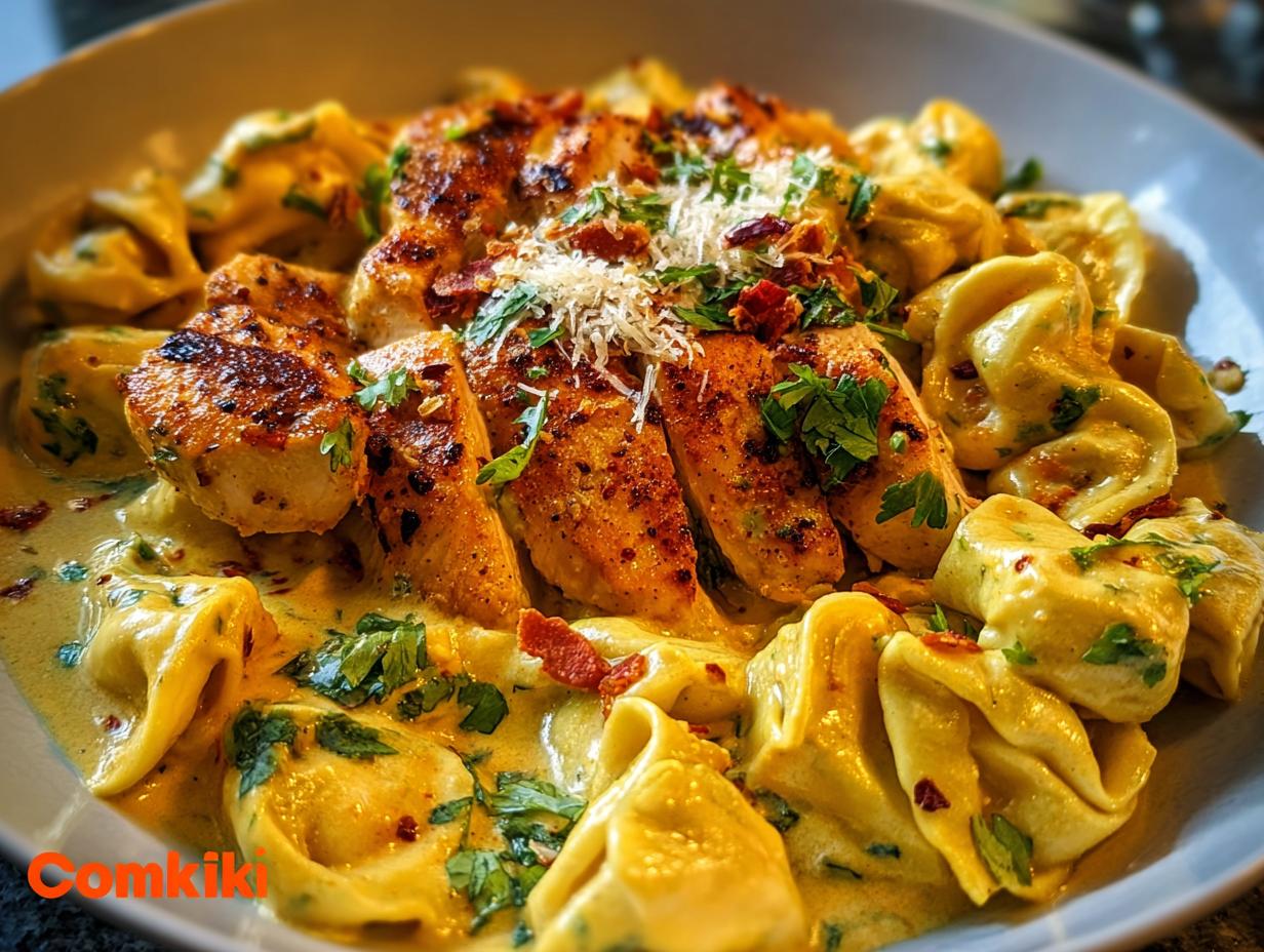 Cajun Garlic Chicken Tortellini