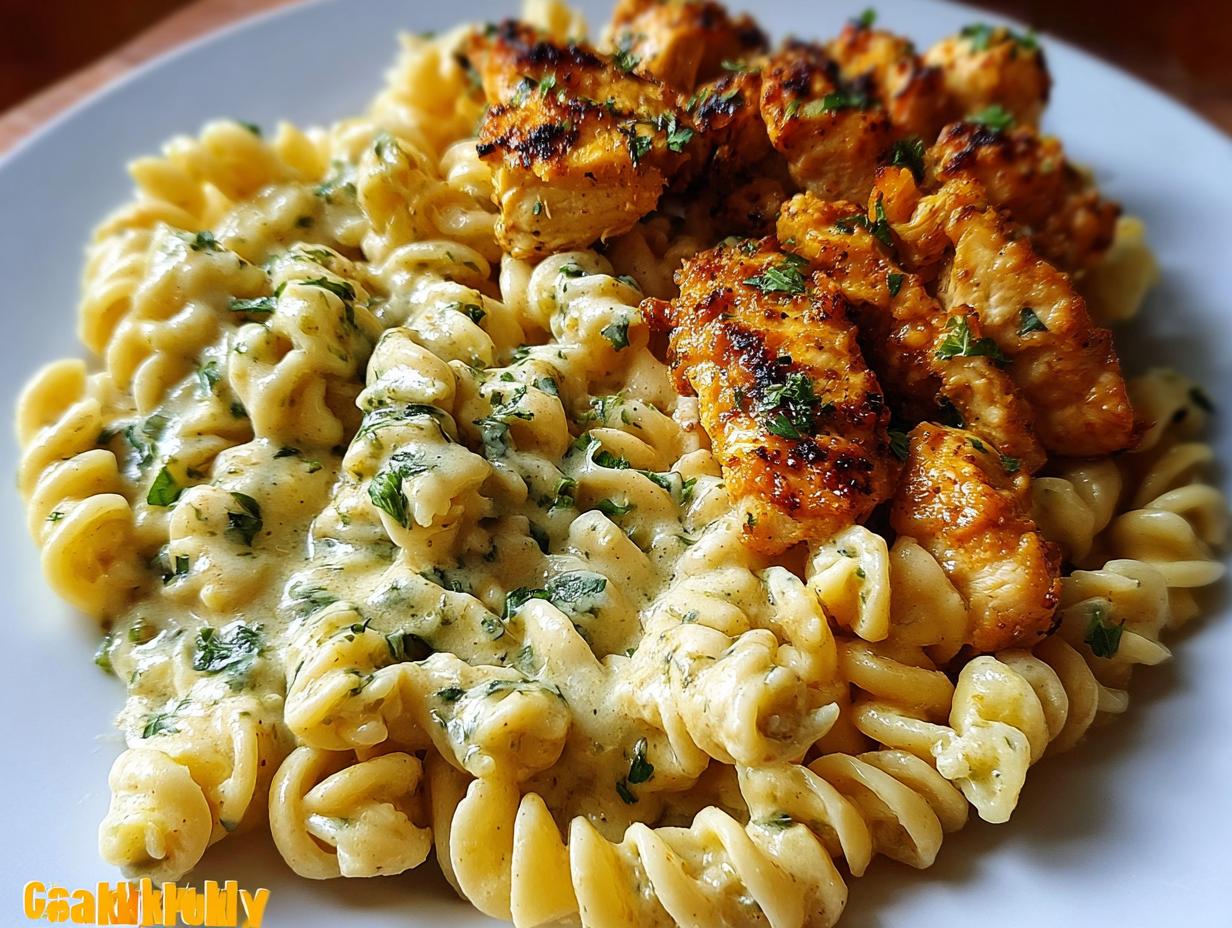 Cheesy Alfredo Twisted Pasta