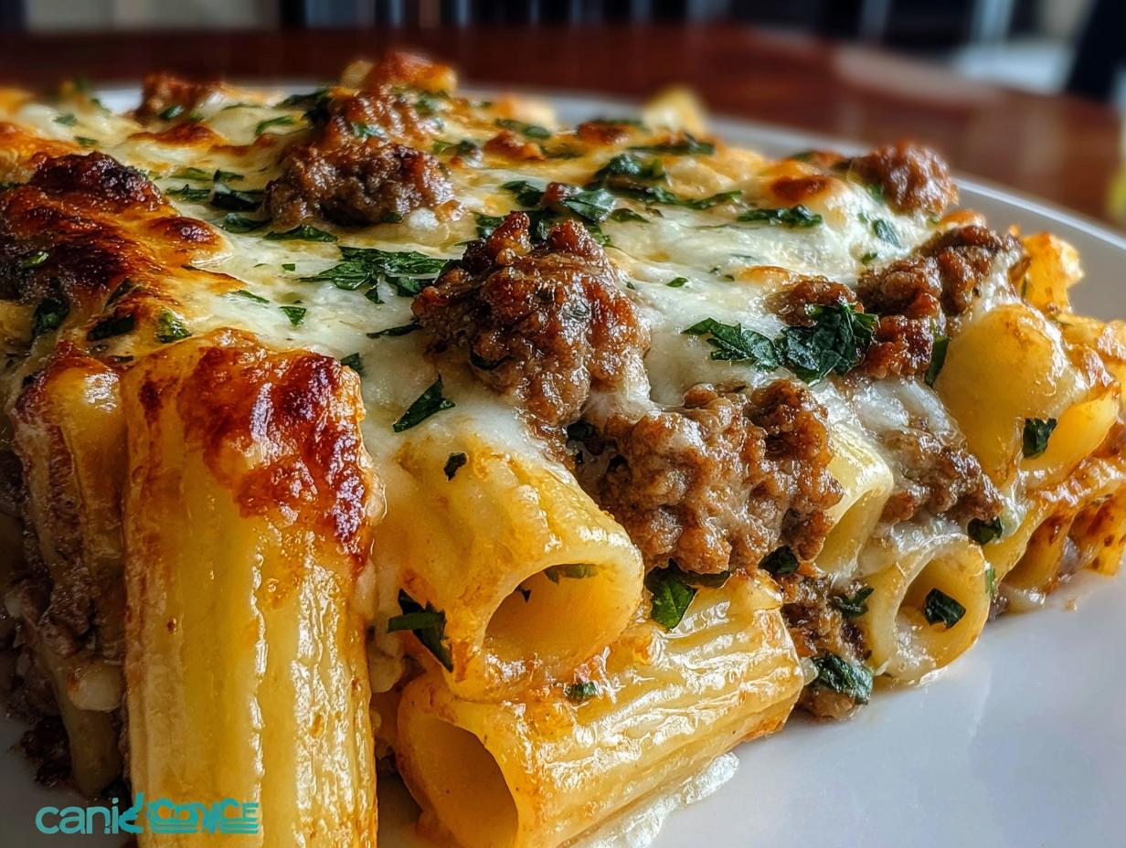Cheesy Beef Italian Sausage: A Glorious 1-Dish Dinner - Cheesy Beef Italian Sausage - additional detail