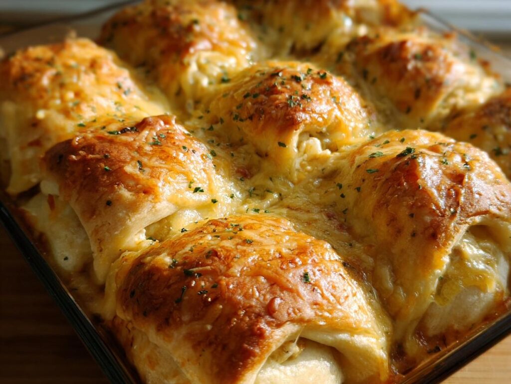 Cheesy Chicken Crescent Bake