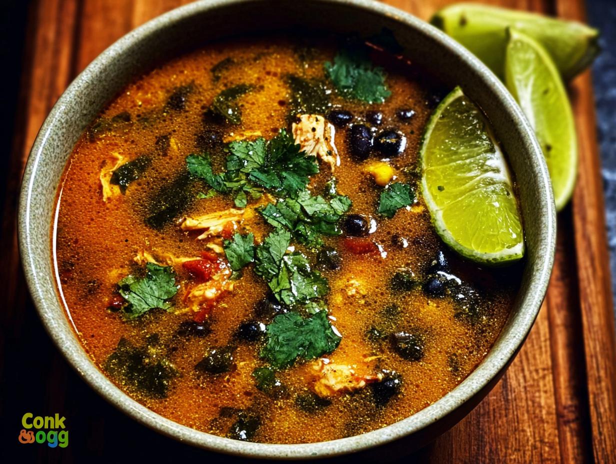 Amazing Chicken Poblano Black Bean Recipe - Garnishes and toppings for poblano chicken and black bean soup