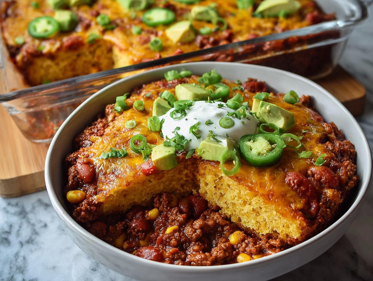 Chili Cornbread Casserole